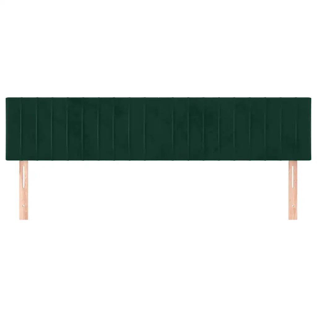 Testiera | Testata Verde Scuro 180x5x78/88 cm in Velluto