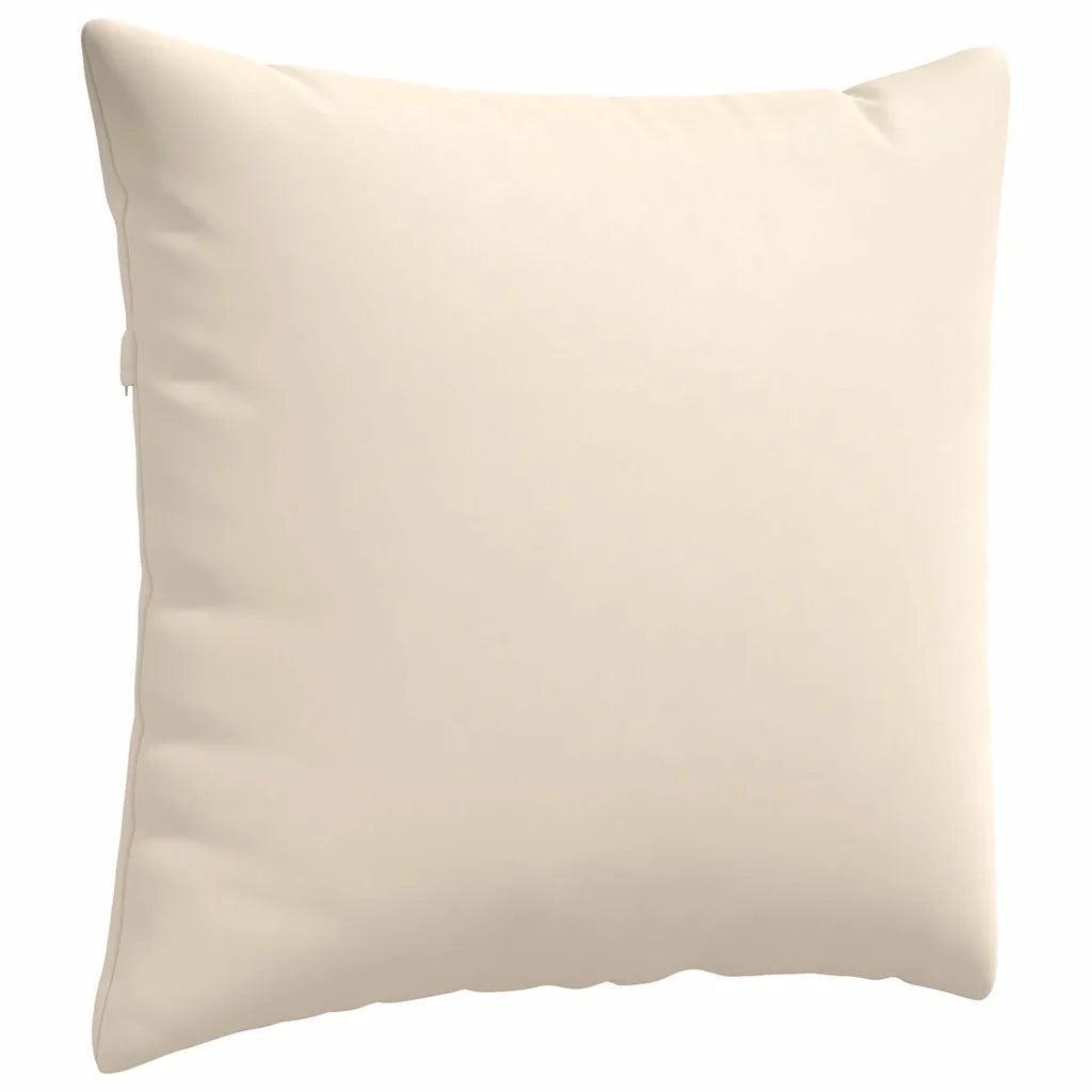 Cuscini da Divano 2 pz | Cuscini per sedie Beige 50 x 50 cm Tessuto
