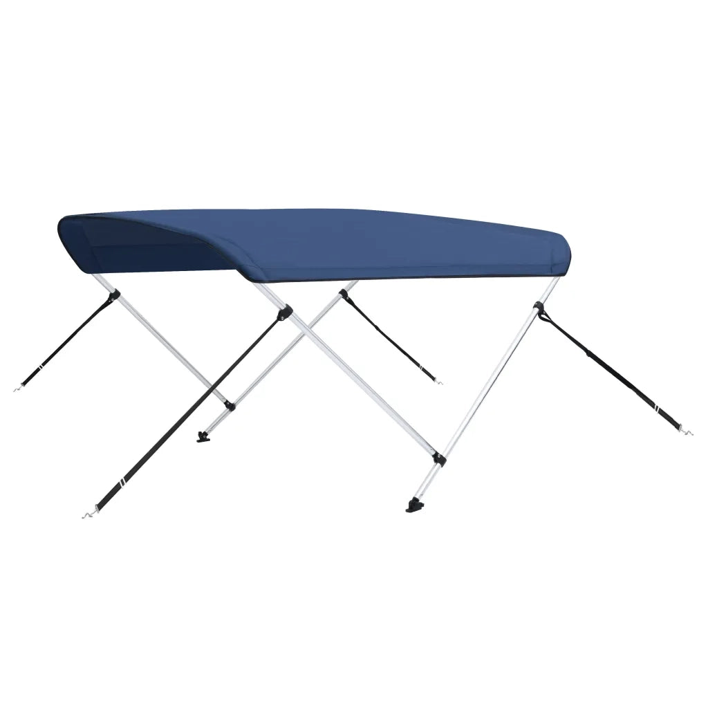 Bimini di Prua con Tendalino a 2 Archi Blu Marino 150x120x110cm CFW8949949