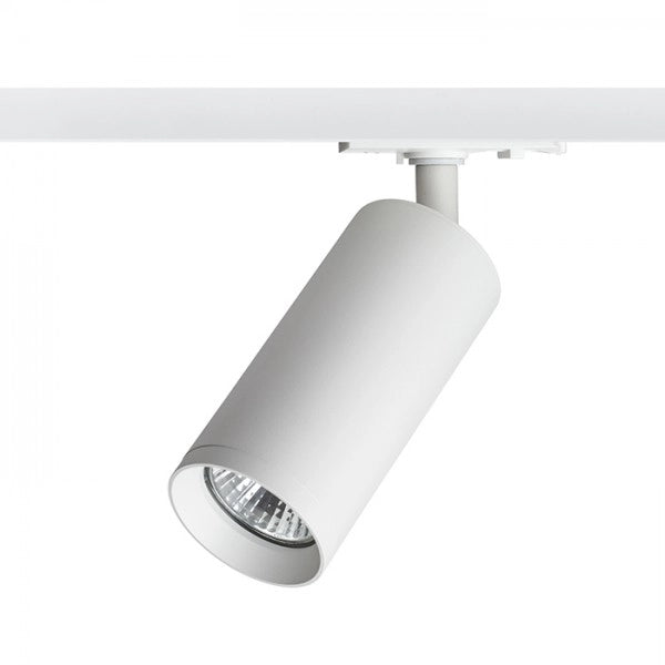 Faretto cilindrico BELENOS per binario monofase bianco 230V LED GU10 9W