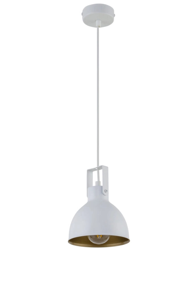 Lampada a sospensione loft bianca Mars E27 15W Sigma