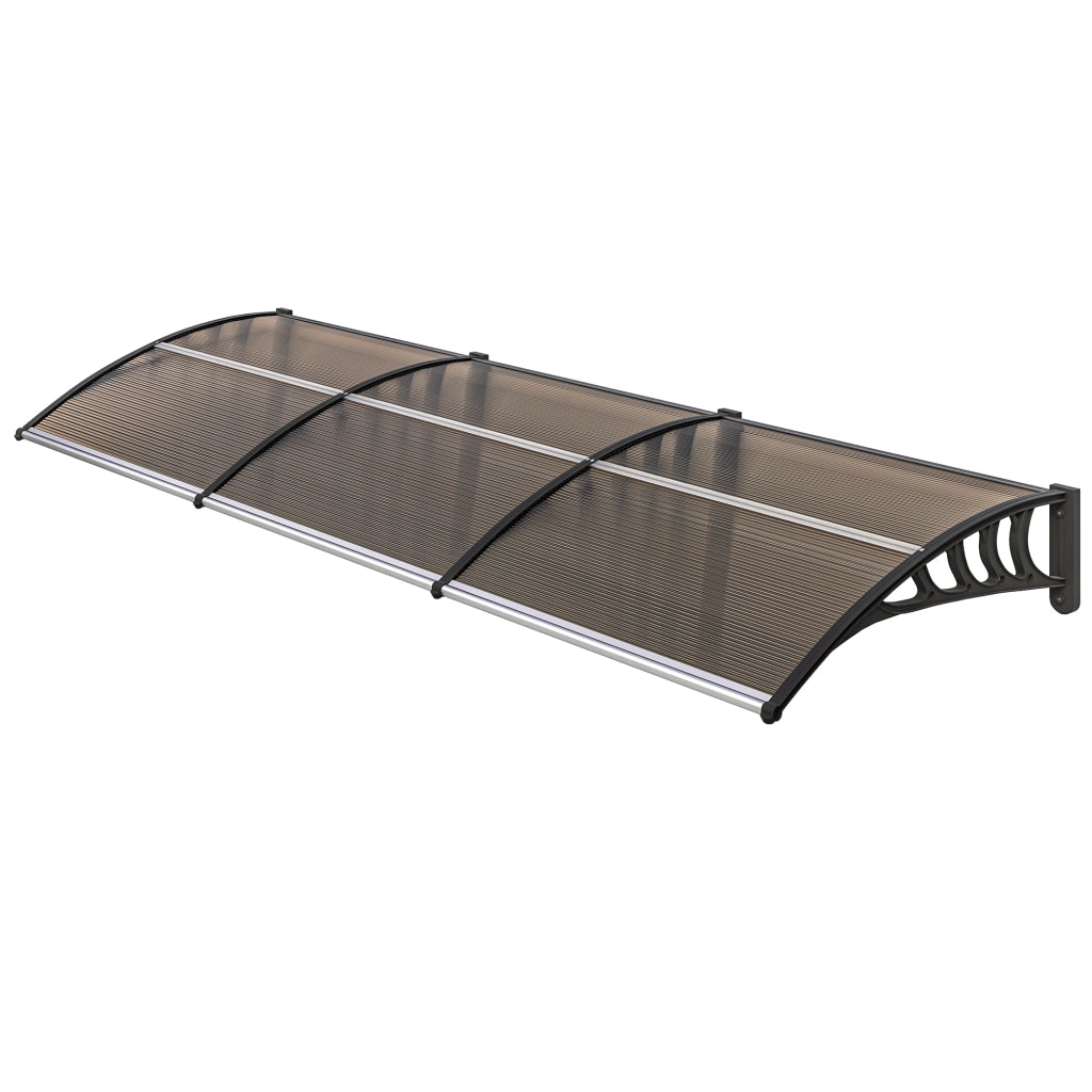 Tettoia per Porte e Finestre ¨C Minimal ¨C Marrone 303x96x27 cm