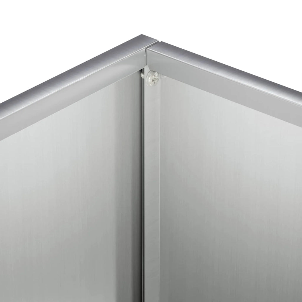 Vaso da giardino 2 pz Argento 50 x 40 x 75 cm Acciaio zincato 8005677