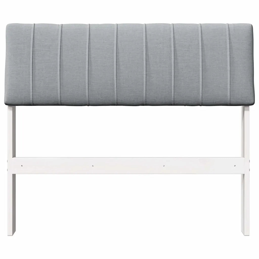 Testiera | Testata imbottita Grigio chiaro 90 cm Pino massello