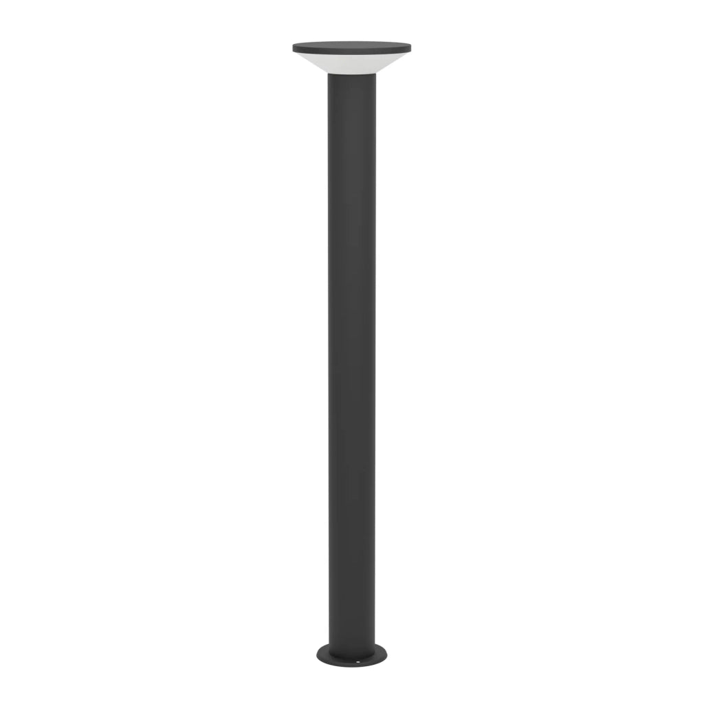 Esterno Lampade Da Terra Moderno Rigosa Acciaio Nero Led 10W 1100Lm Ip44 Big