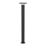Esterno Lampade Da Terra Moderno Rigosa Acciaio Nero Led 10W 1100Lm Ip44 Big