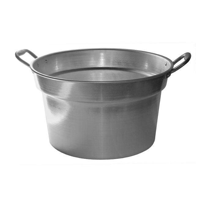 MACHIERALDO  Pentolone Salse Basic in Alluminio Diametro 52 cm Altezza 28.5 cm Spessore Pareti 1.2-1.6 mm con Manici in Alluminio
