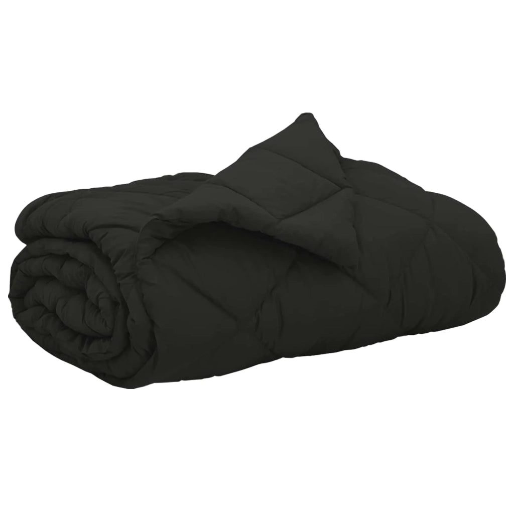 Piumone | Duvet Estivo Nero 220 x 200 cm Microfibra