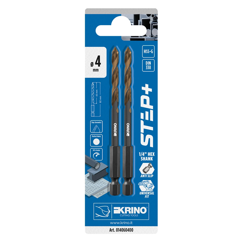 PUNTA RETTIFICATA 'STEP+' Ø 4 x L.92 mm - cf. da 2 pezzi  - KRINO