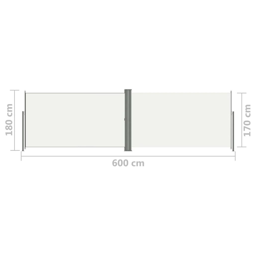Tendalino laterale retrattile 180 x 600 cm crema 02_0007170