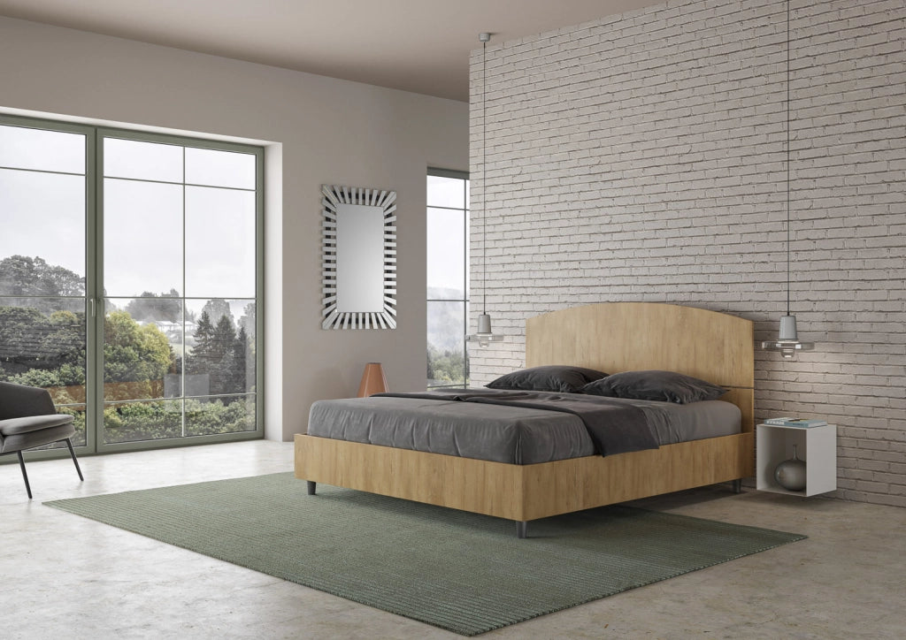 BS COM Letto matrimoniale senza rete 160x190 quercia
