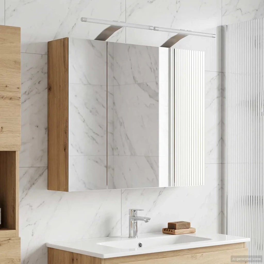 Mobiletto per specchio da bagno Rovere Artigianale 889086