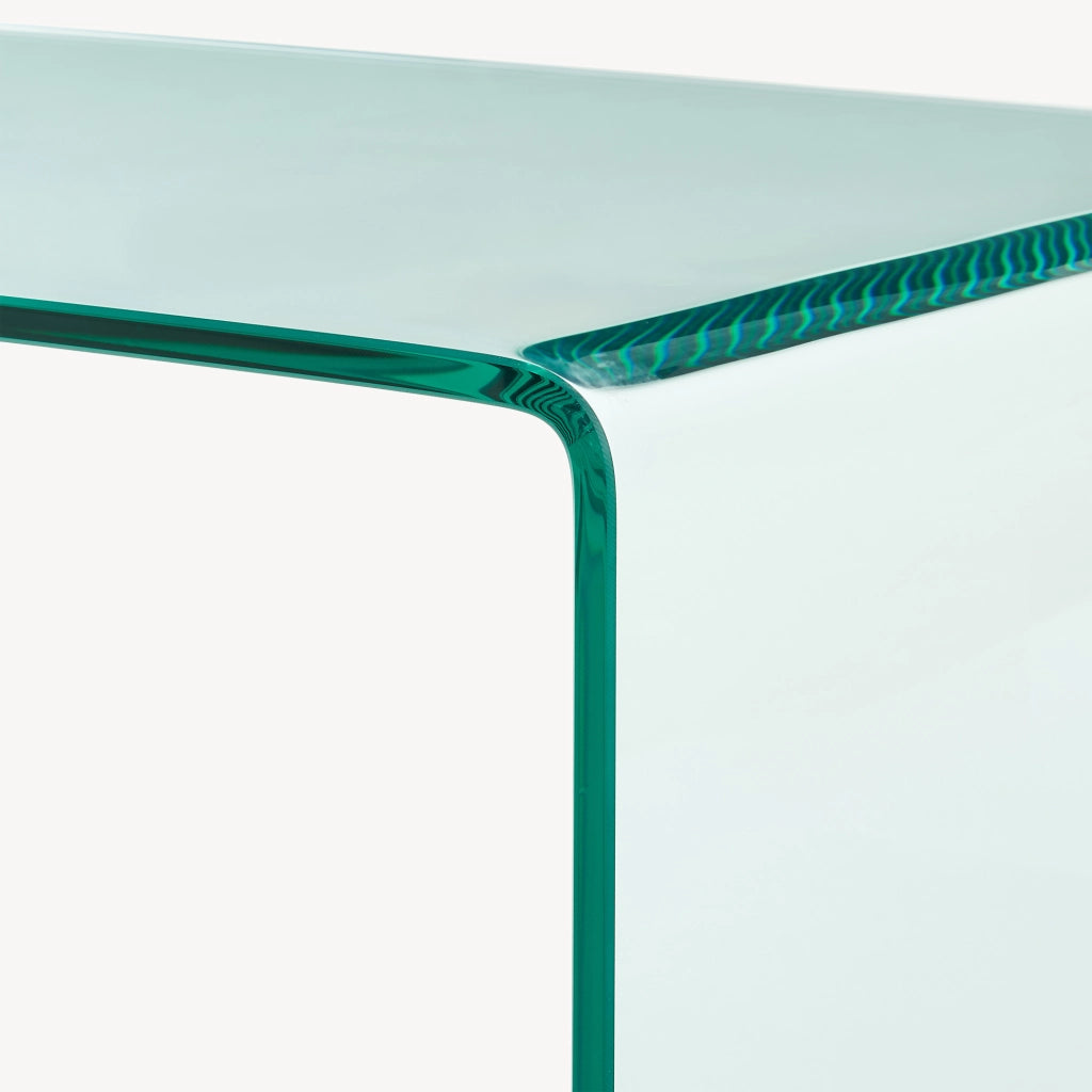 Tavolino da Salotto Varlofrek in Vetro 50 x 50 x 50 cm - Trasparente [en.casa]