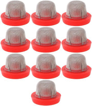 Filtro a Maglia 100 Mesh - 10 Pezzi - Bocchetta Spray - Rete Metallica Fine - Dimensioni 15,5x10,5x10 mm - Rosso - Filtro