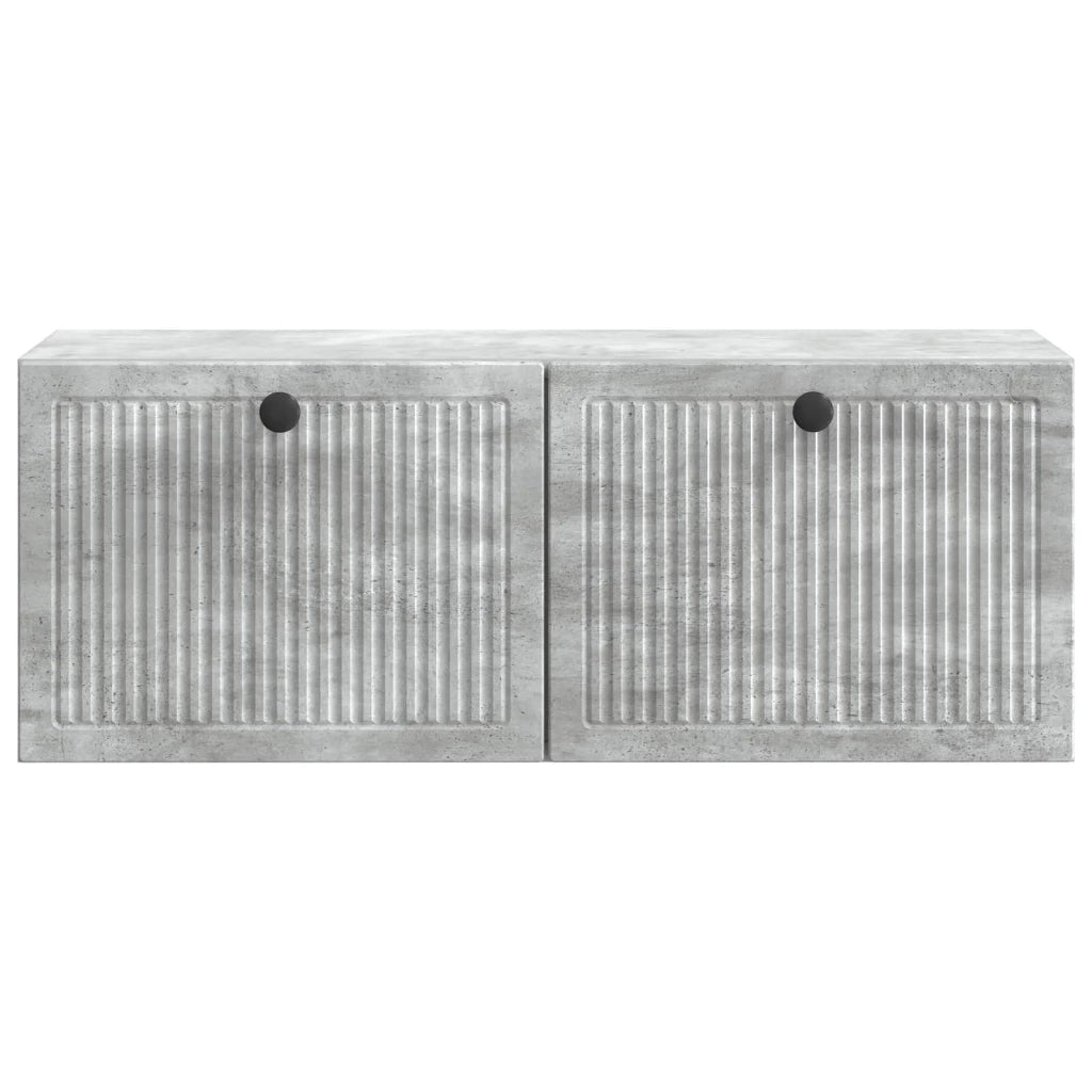 Mobile Porta TV da Muro-Credenza per TV sospesa Grigio Cemento 78,5 x 31 x 30 cm 312489
