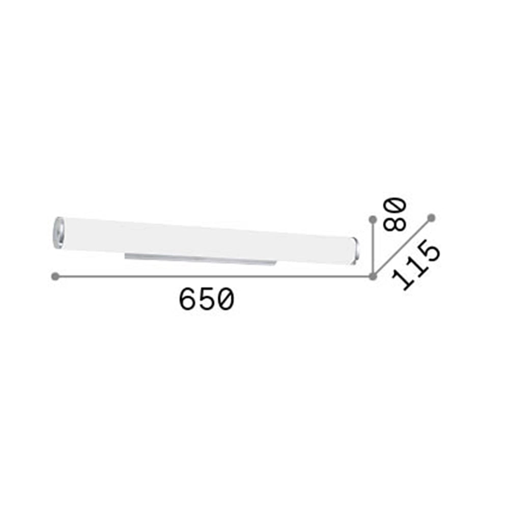 Applique Moderna Camerino Metallo Bianco 4 Luci E14