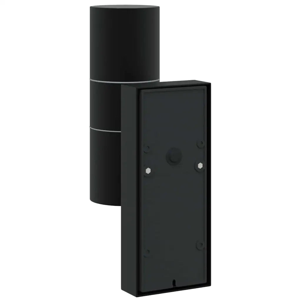 Lampada da Parete Esterna 2 pcs Nero 7 x 10 x 22 cm 4005998