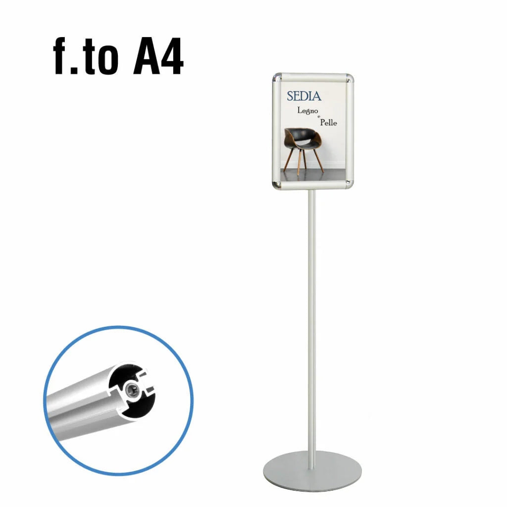Porta Comunicazioni con Cornice A4 - Bifacciale Alluminio