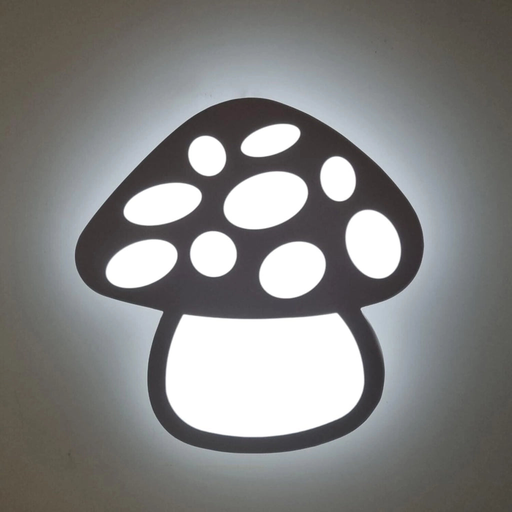 Applique a Led Lampada da muro per parete forma di Fungo cambia 3 luce bianca 9w