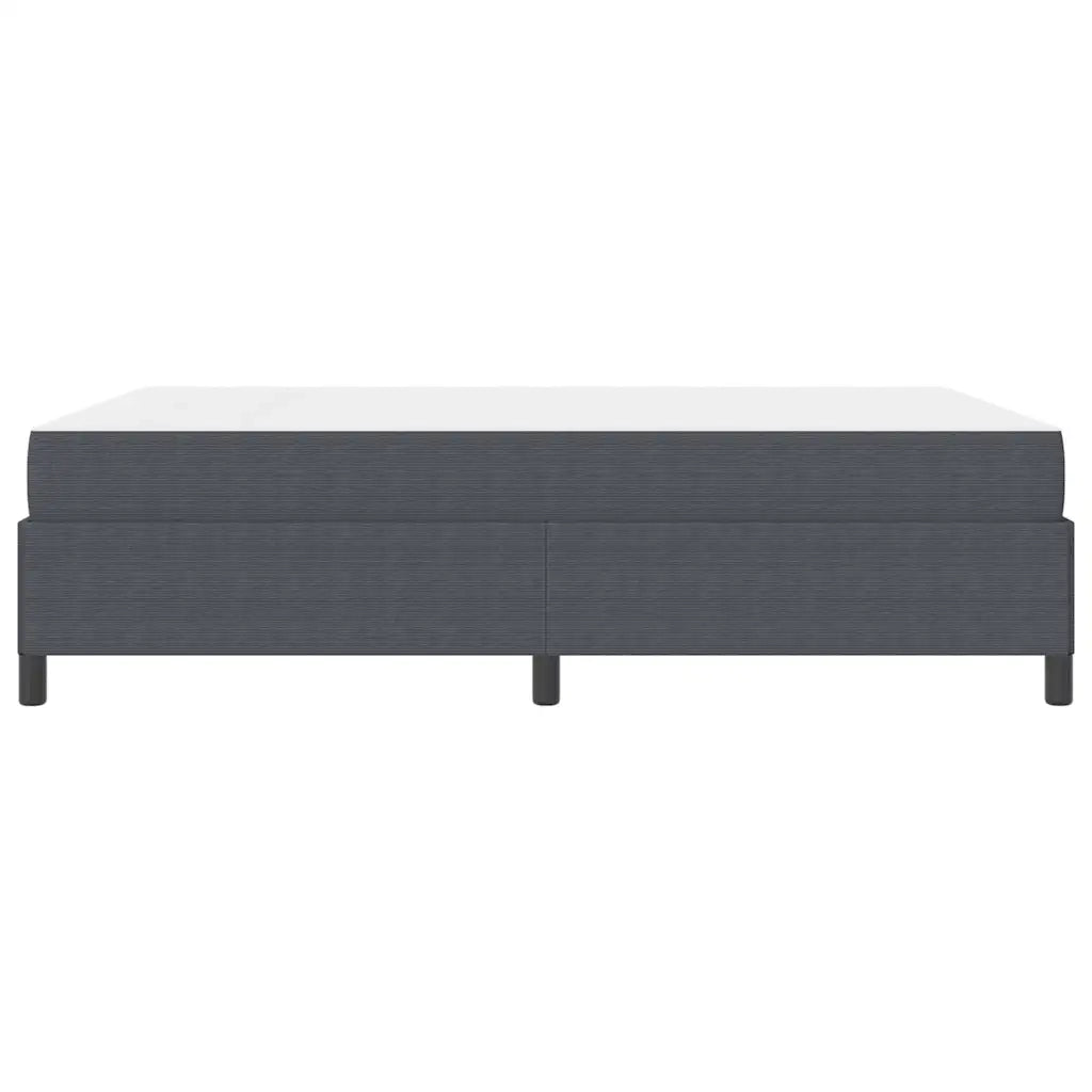Struttura del letto Grigio scuro 140 x 190 cm Tessuto 3399121