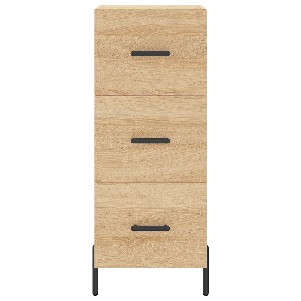 Credenza-Buffet-Armadio da cucina Rovere Sonoma 34,5x34x90 cm in Legno Multistrato 511374
