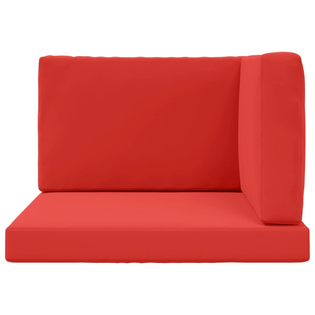 Cuscino per divano da esterno 3 pcs Rosso Poliestere 900869
