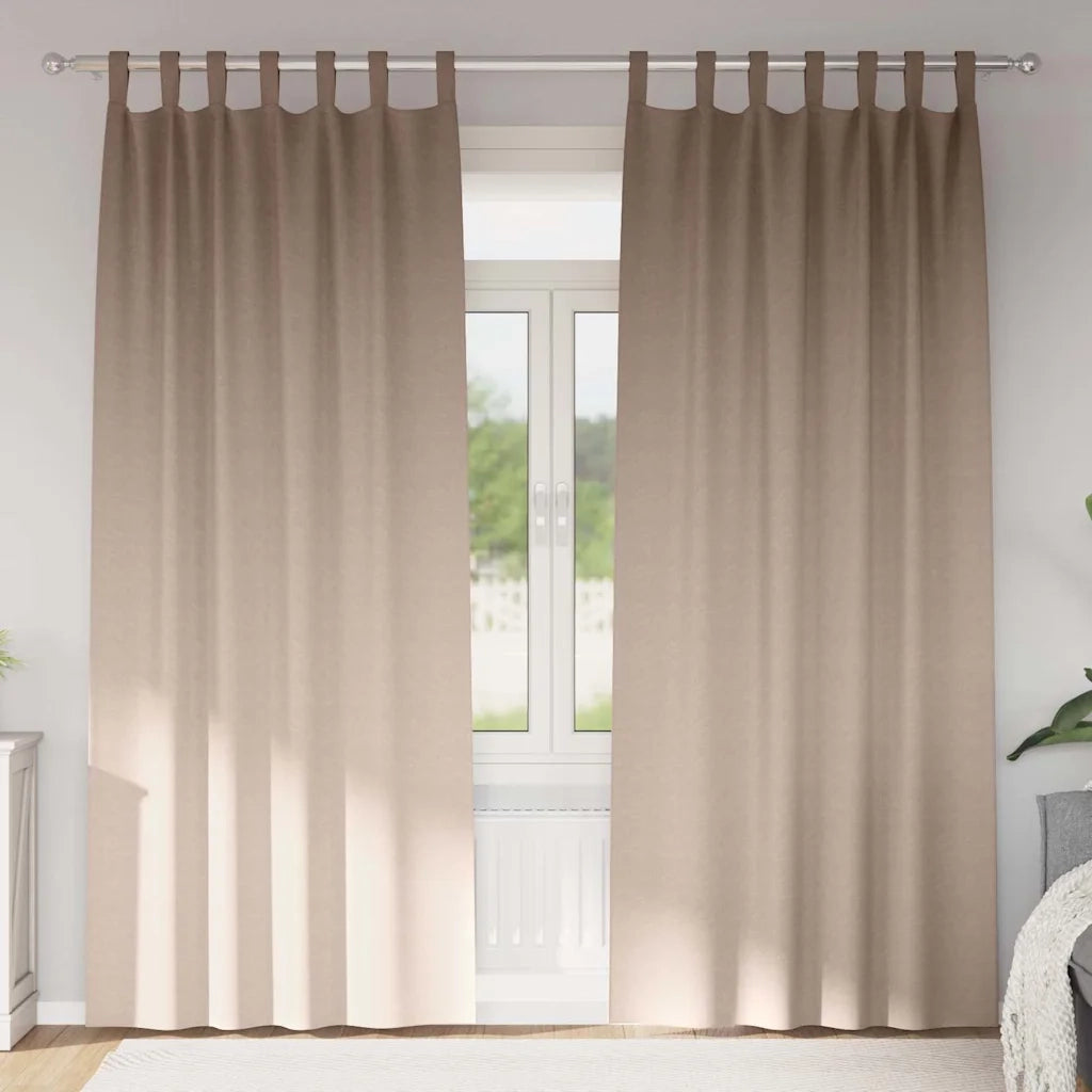 Tende Oscuranti | Tende Blackout con Anelli 2 pz Talpa 225 x 140 cm Poliestere