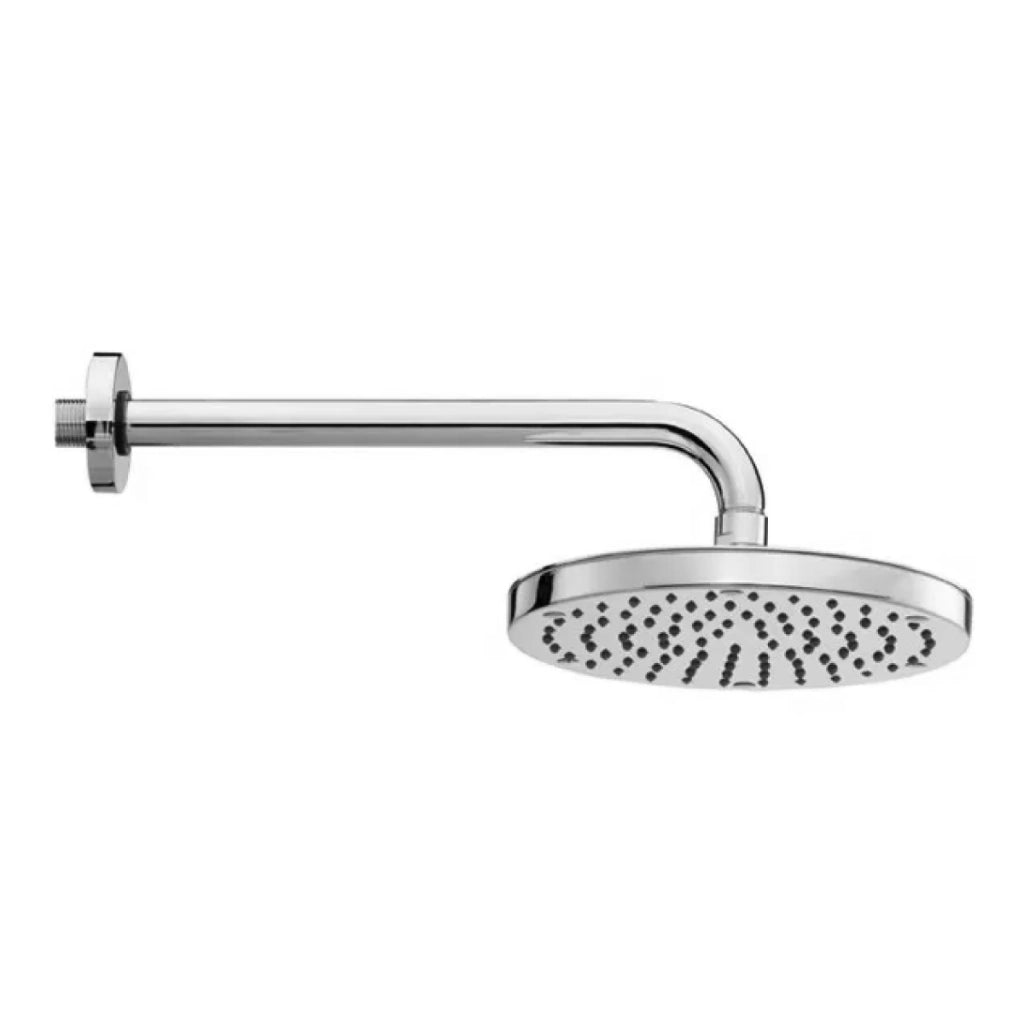 BRACCIO CON SOFFIONE TONDO IN OTTONE CROMATO MODELLO OKI ø200 MONOGETTO   BOSSINI SRL
