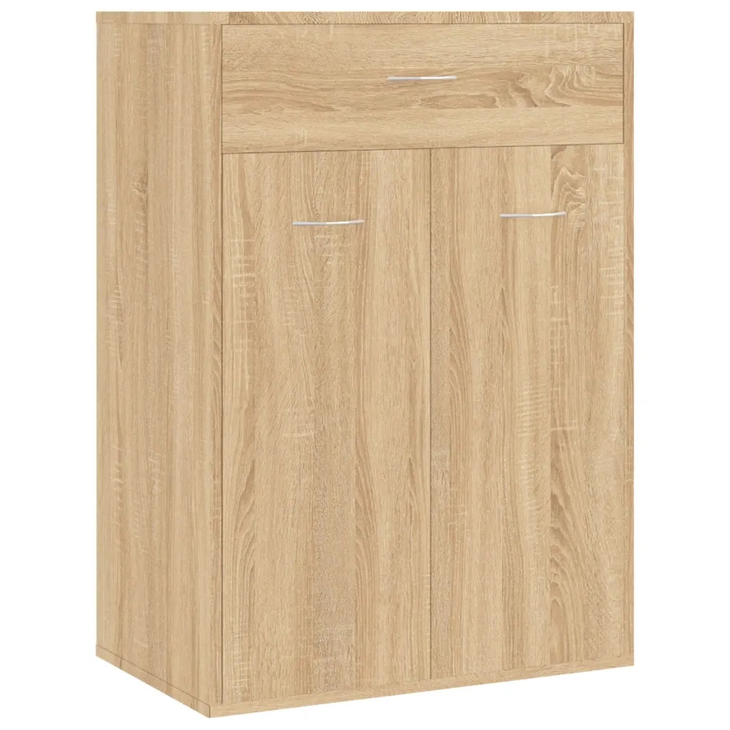 Scarpiera Rovere Sonoma 60x35x84 cm in Legno Multistrato 801074