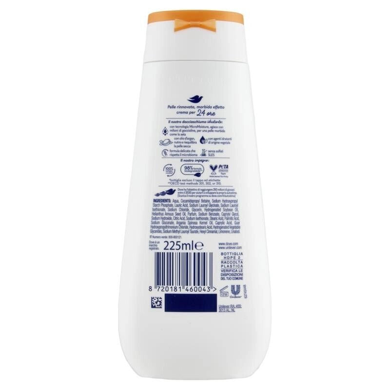 DOVE ADVANCED CARE DOCCIASCHIUMA DOLCE NUTRIMENTO OLIO D'ARGAN 225 ML