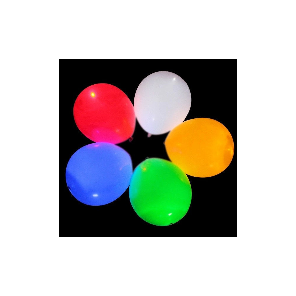 Trade Shop - Palloncini Luminosi 30 Cm Colorati Confezione 10 Pezzi Eventi Festa Balloon -