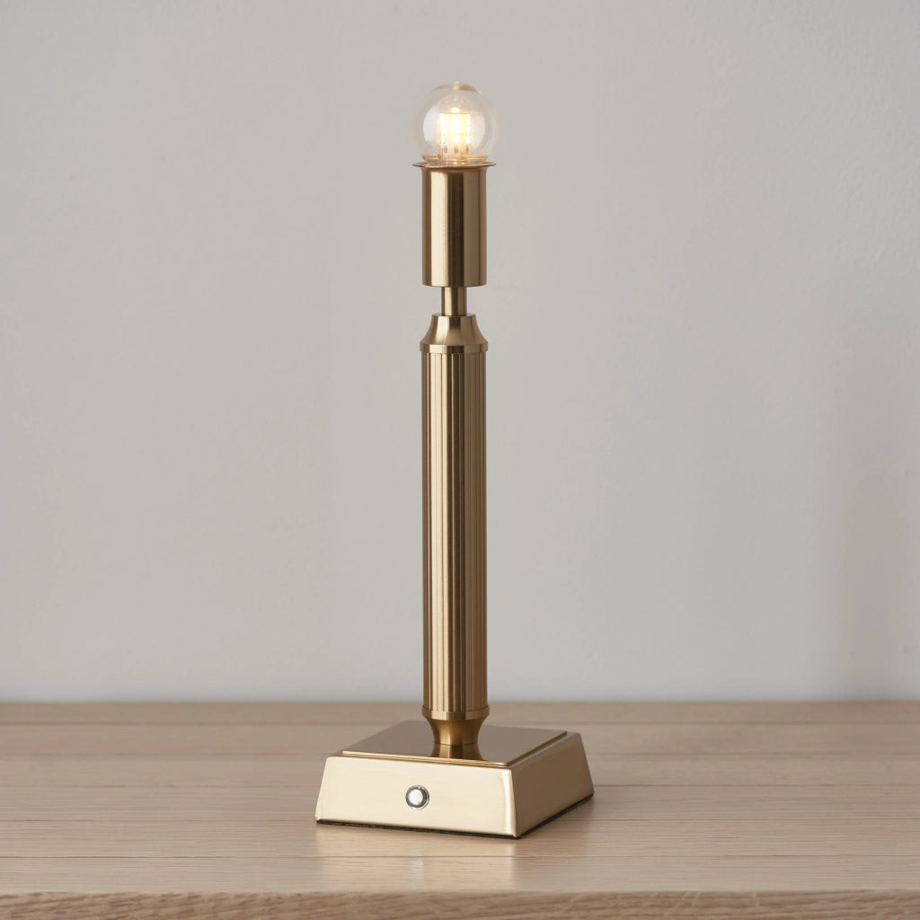 Base lampada tavolo ricaricabile touch ottone LED Endon