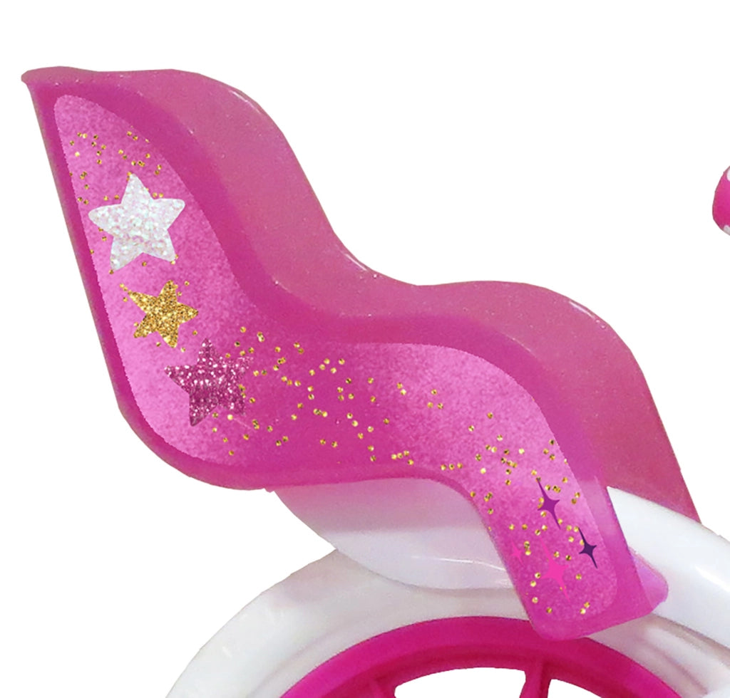 Bicicletta per Bambine 12" My Little Pony Freno Caliper e Stabilizzatori in Acciaio Hi-Ten Rosa