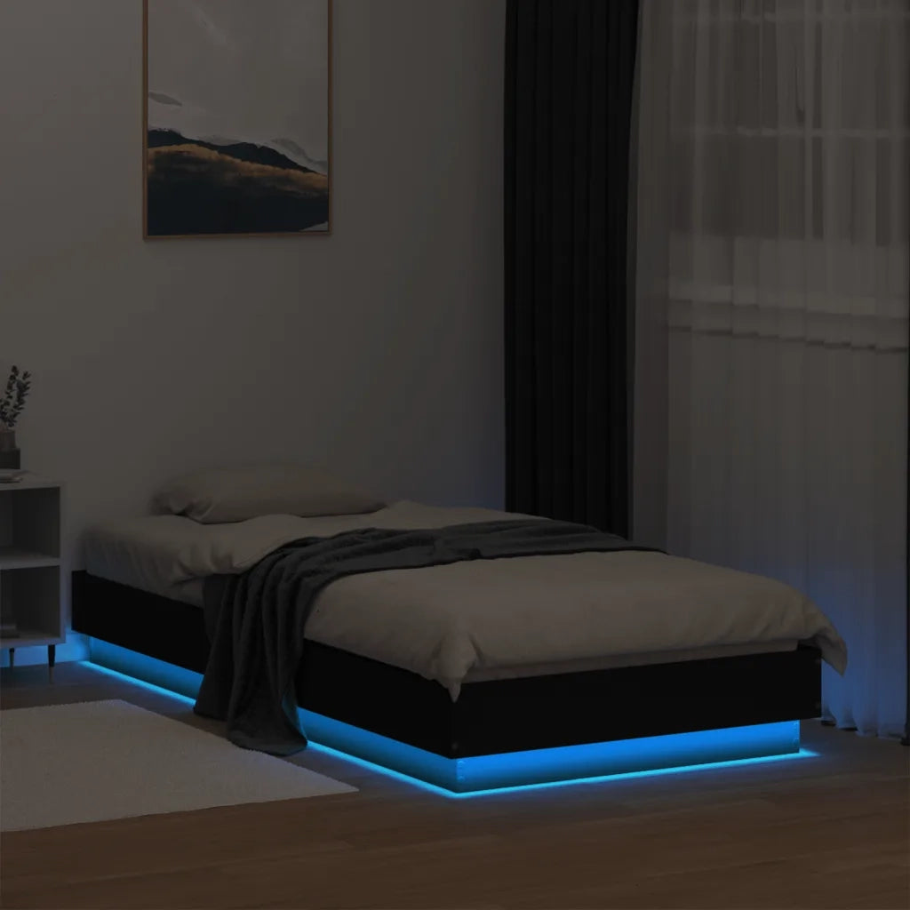Giroletto con LED Nero 75x190 cm 839547