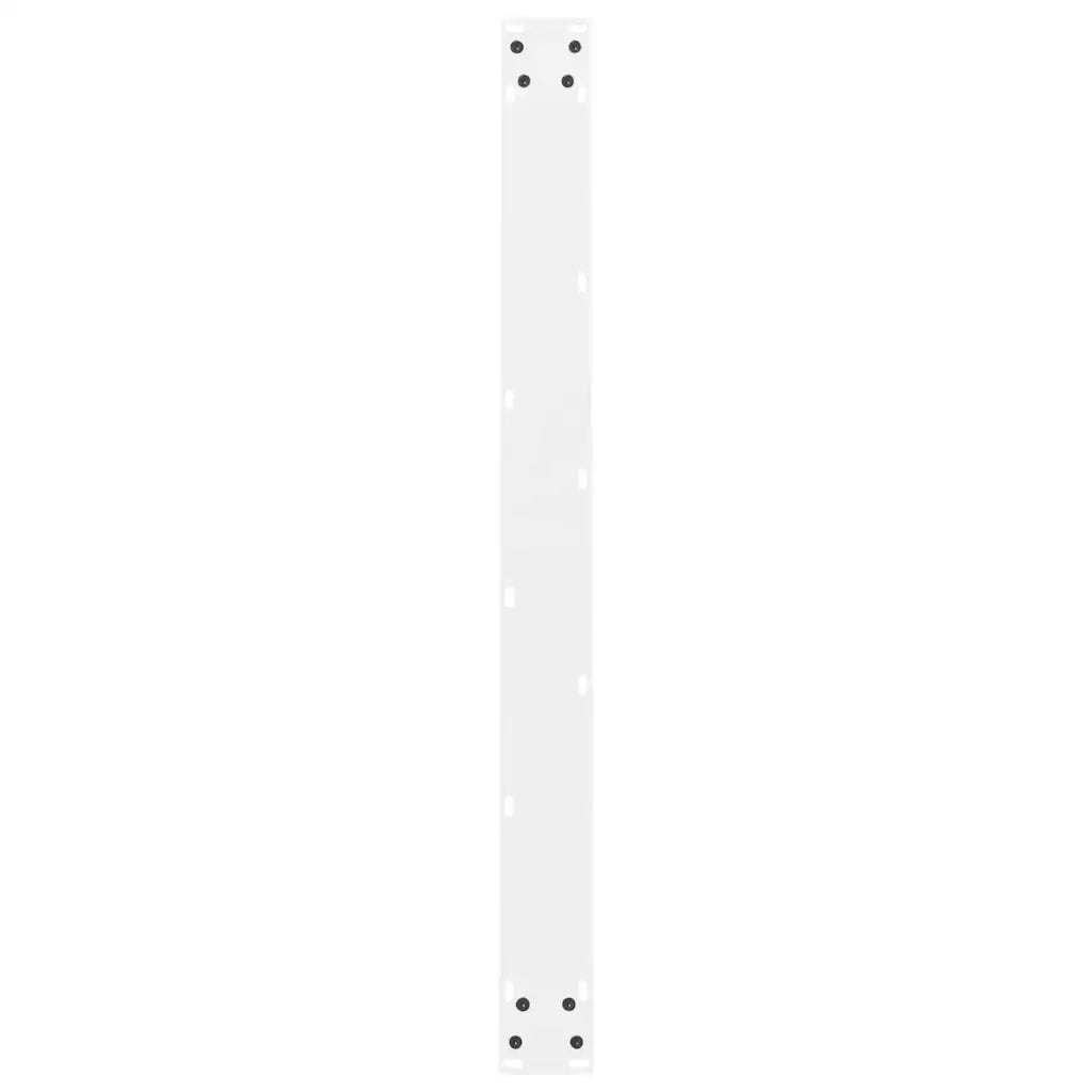 Gambe per tavolo da pranzo bianche 2 pz 100x(72-73) cm in acciaio 4013321