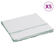 Panni per la Pulizia 5 pz Righe Bianche e Verdi 50x60 cm CFW3040718