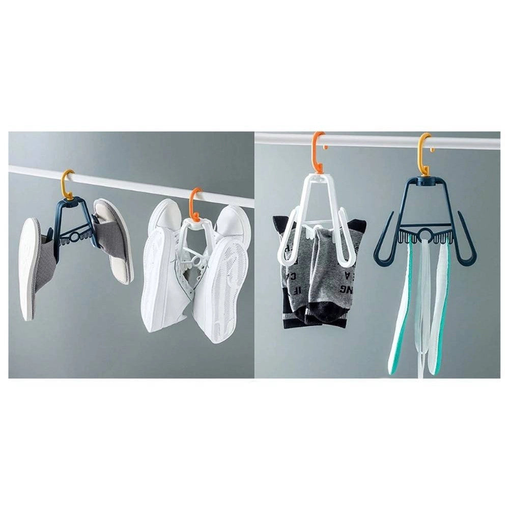 Trade Shop - Gruccia Per Scarpe Pieghevole Portascarpe Appendino Gancio Multifunzionale -