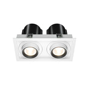 Maytoni lampada da incasso Hidden 1 luce LED integrato bianco alluminio