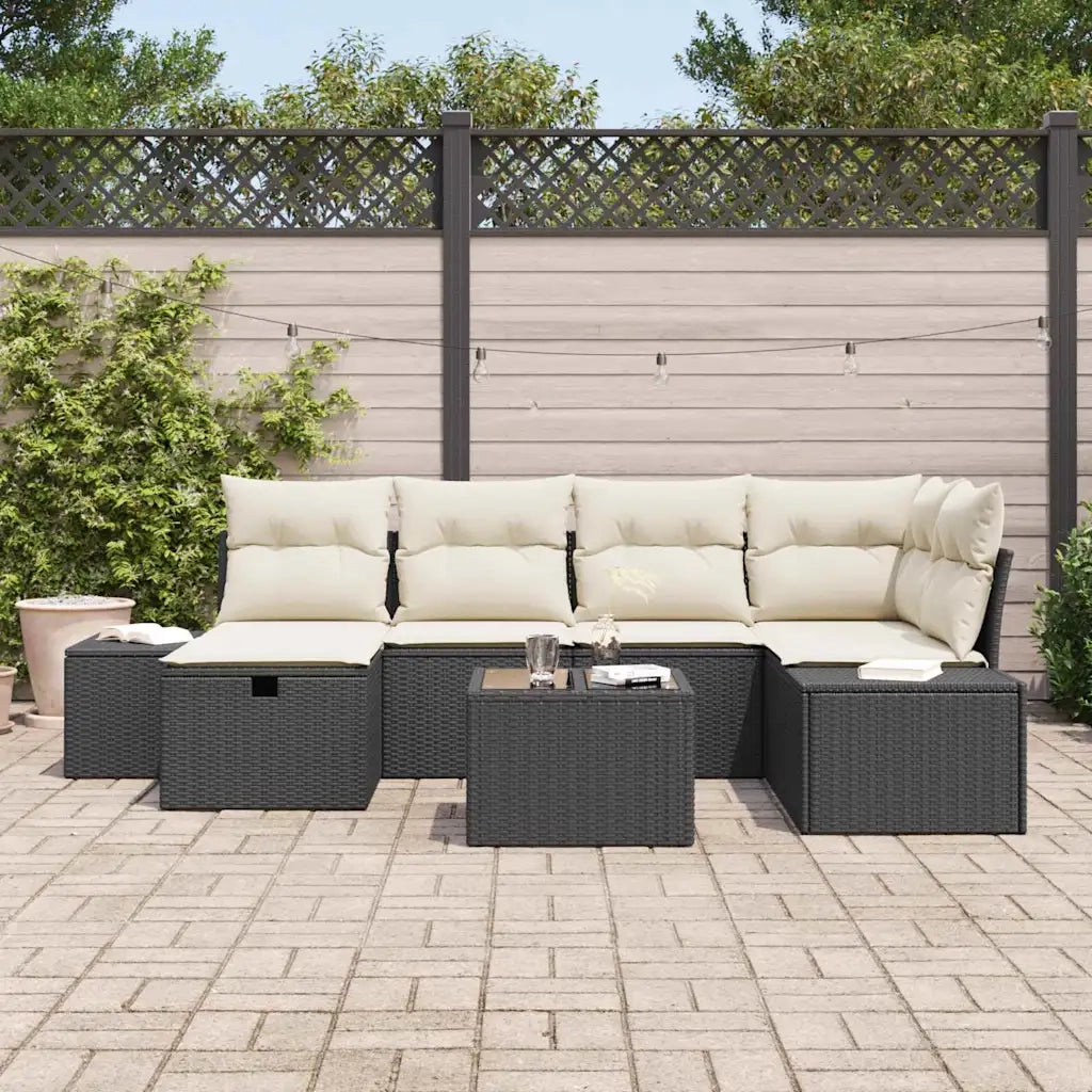 Set di divani con cuscino 7 pcs polyrattan