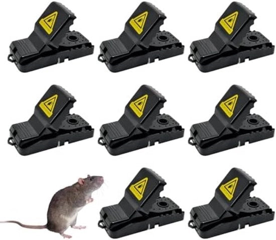 Set di 8 trappole per topi, lotta ai roditori con attivatore sensibile