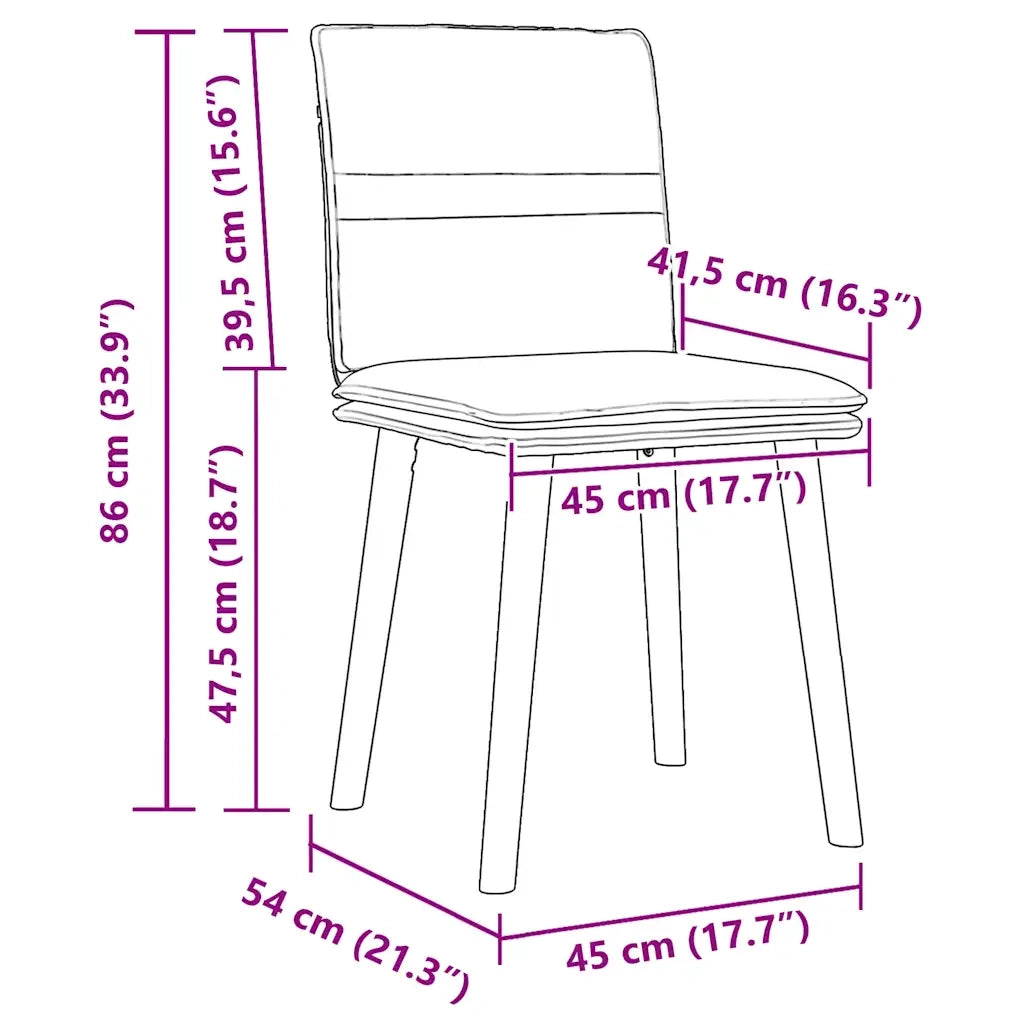 Sedie da Pranzo 2 pz Grigio Scuro in Tessuto 4101256