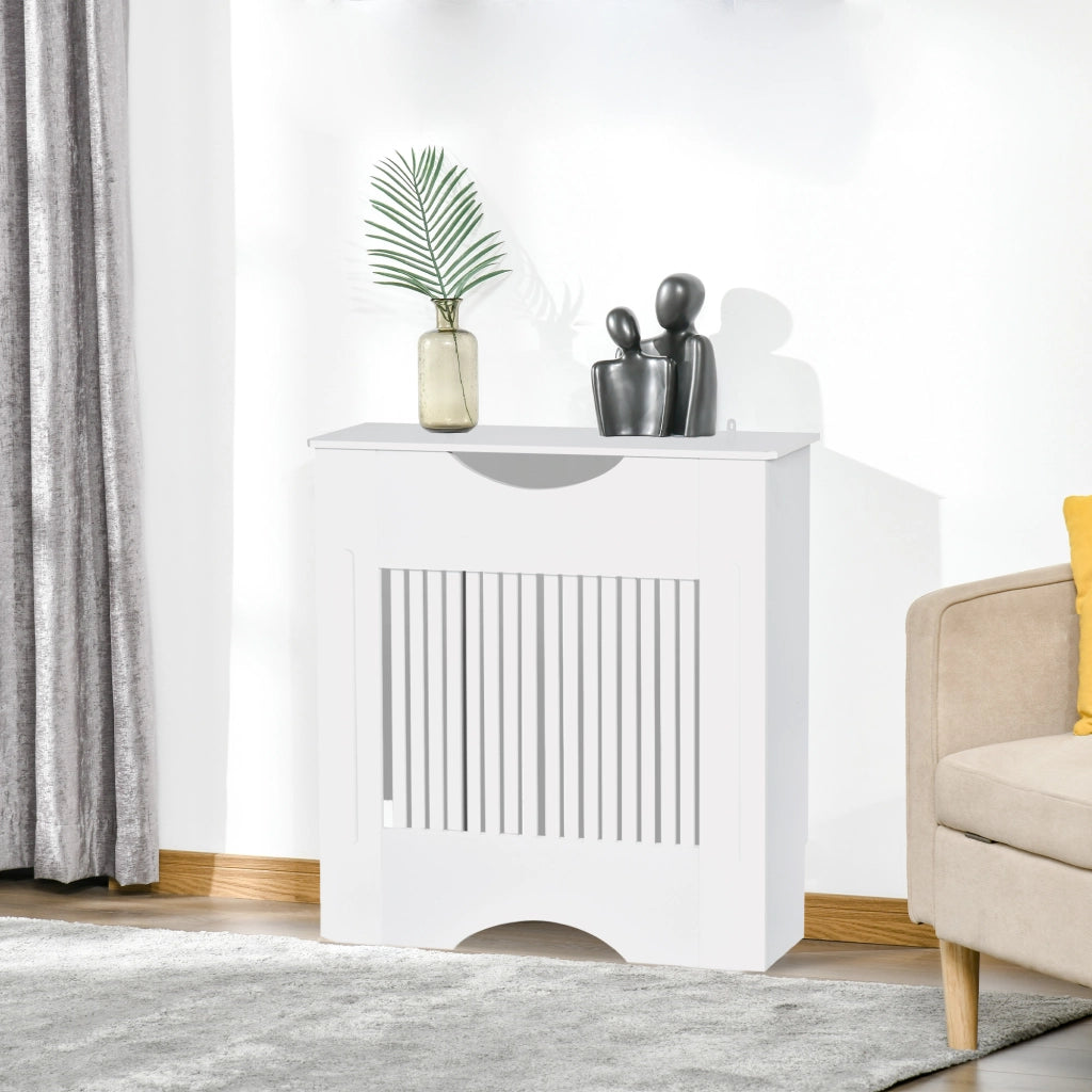 Copriradiatore con ripiano ¨C Minimal ¨C MDF bianco 78x19x82 cm