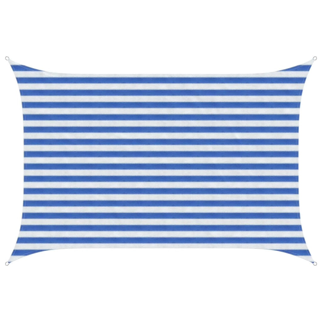 Telo Ombra Blu e Bianco 2 x 2,5 m HDPE 42032875