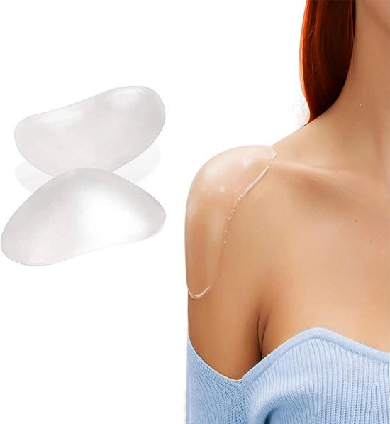 Supporti per spalle in silicone con funzione di sollevamento per spalle push-up riutilizzabili anti-slip morbidi per donne e uomini per giacche.