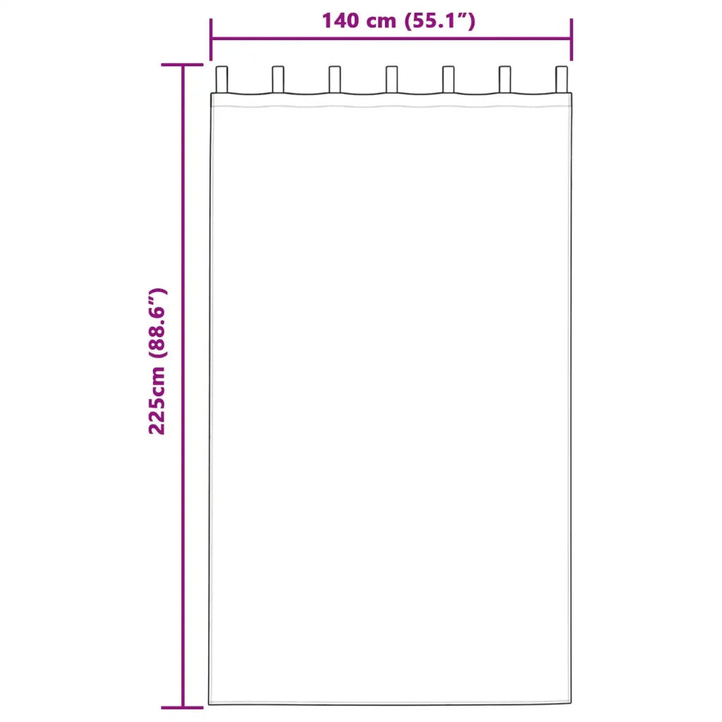 Tende Oscuranti | Tende Blackout 2 pz Rosso Vino 140 x 225 cm Velluto