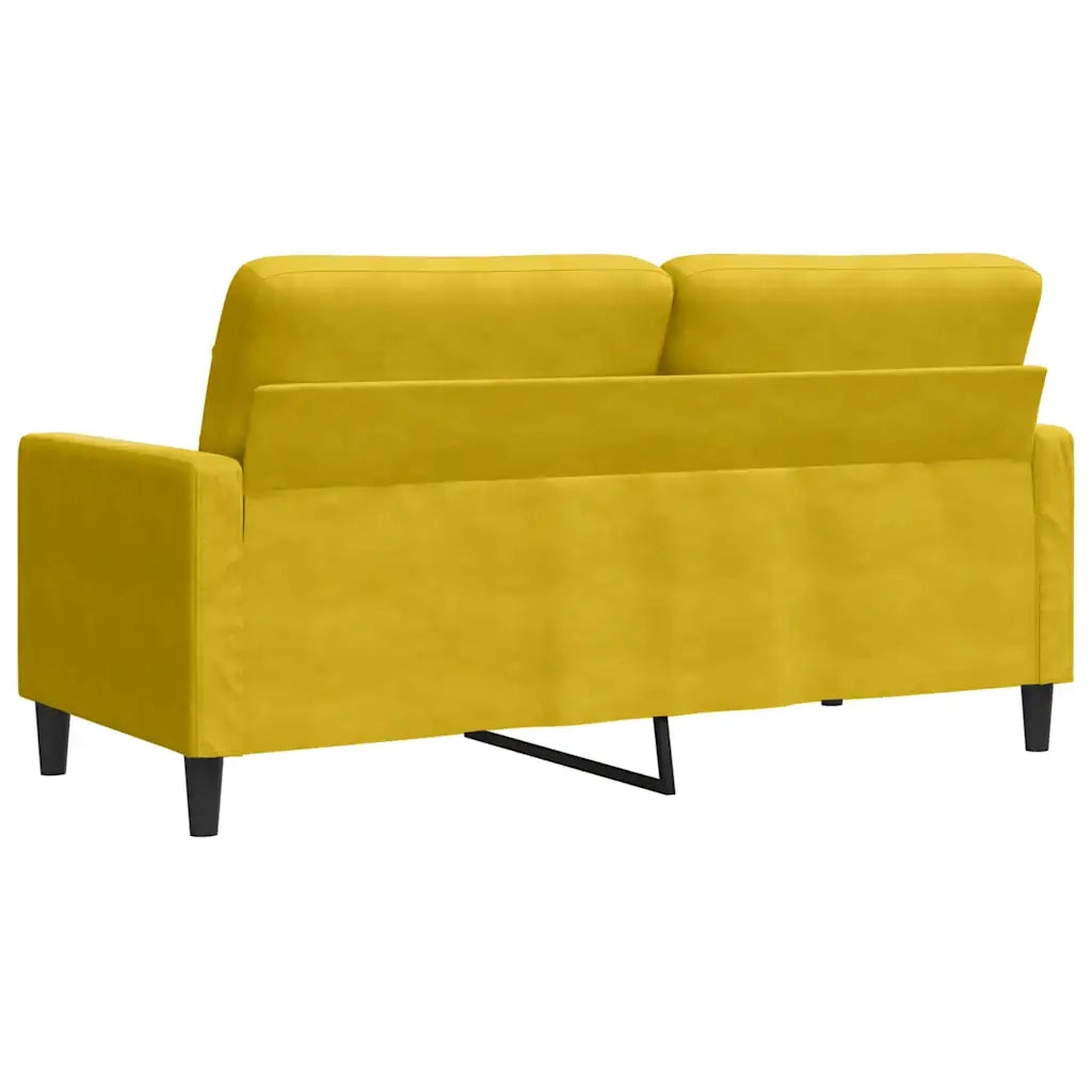 Divano a 2 Posti-Sofa 2 Posti giallo 140 cm in Velluto 220562