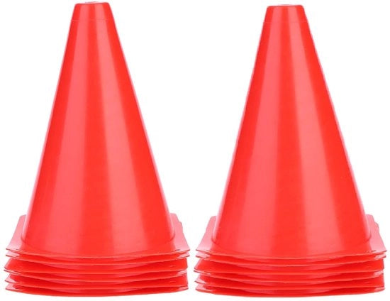 Segnalatori di Palla da Calcio 6 Stuks - 18 Cm - Materiale Resistente in Plastica - Allenamento Calcistico - Segnalatori di Palla - Accessori Sportivi - Colore Vivido - Segnalatori di Palla per Allenamento