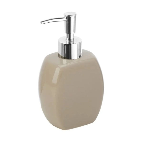 Dispenser sapone in ceramica tortora 360 ml Linea Parigi Feridras
