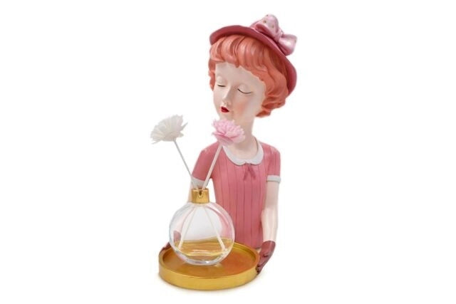Diffusione Fragranze in Resina Bimba con Vestito Rosa