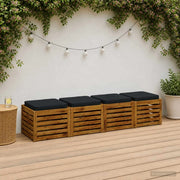 Cuscini per Sedia in 4 Pezzi VUGHT 4 pcs 100% Poliestere 946273